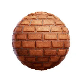 Brown stone brick wall 2